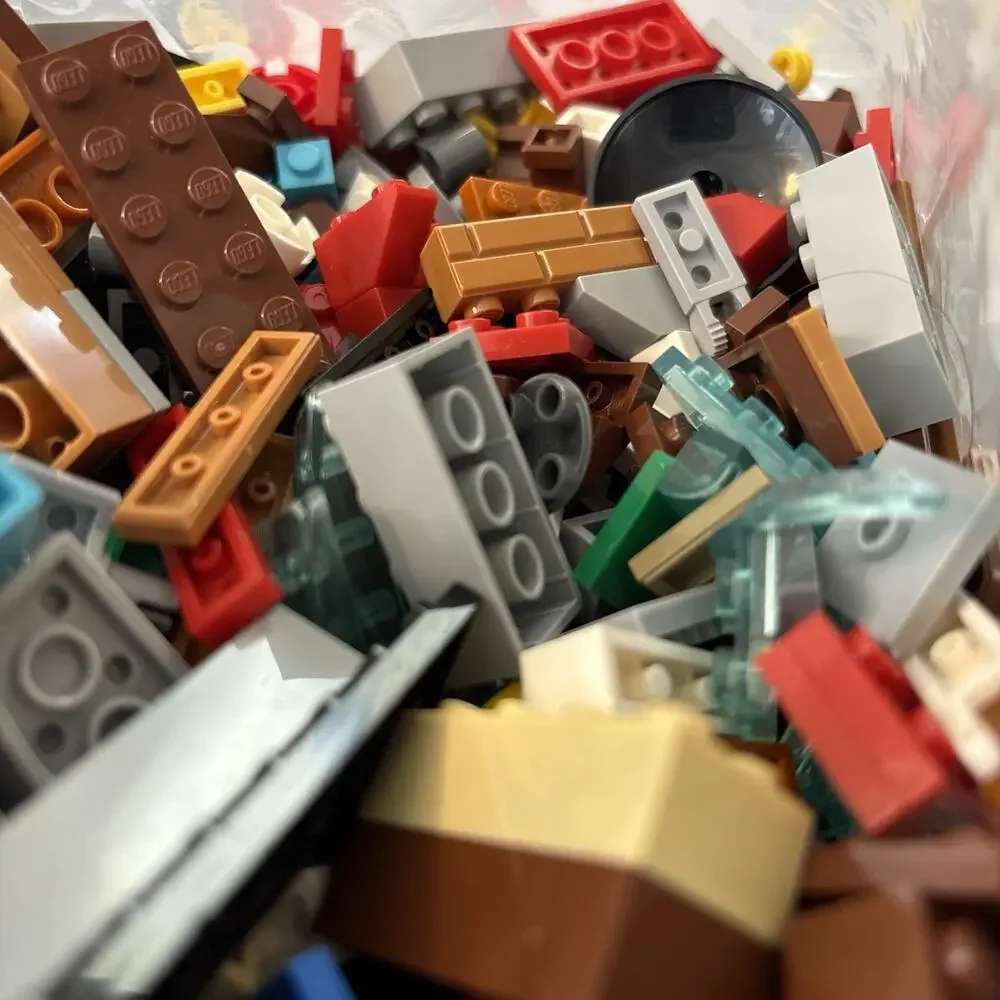 Mini Lego Bulk Lot - Over 3 Pound of Assorted Colors & Sizes Building Baseplate
